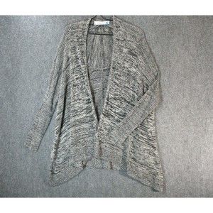 Antrhopologie Sparrow Sweater Womens Small Black Marled Cardigan Oversized Knit